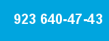 923 640-47-43 923 640-47-43